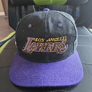 VINTAGE Los Angeles Lakers  Snapback Black Script Youngan